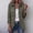 Army Green, variant on Ruffle Jacket for Women Button Ruffle Trim Retro Light Jackets Chic Ruffled Double-Breasted Boho Embroidery Jacket