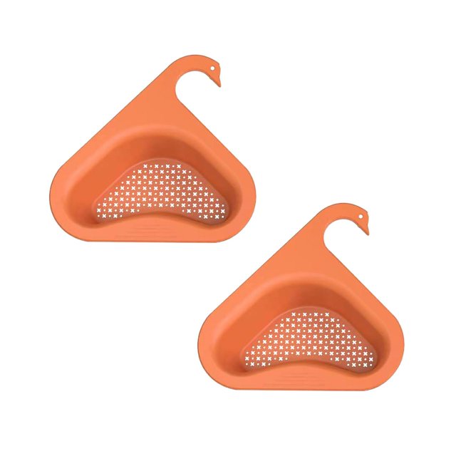 2PC Shower Soap Dish With Hook Strainer Strainer Kitchen Triangular Sink Sink Sink Organizer Tray Shelf Tea Rack Storage Filter Strainer For Vegetable/Fruit Pcs Kitchen Basket Sink 4 Rack
