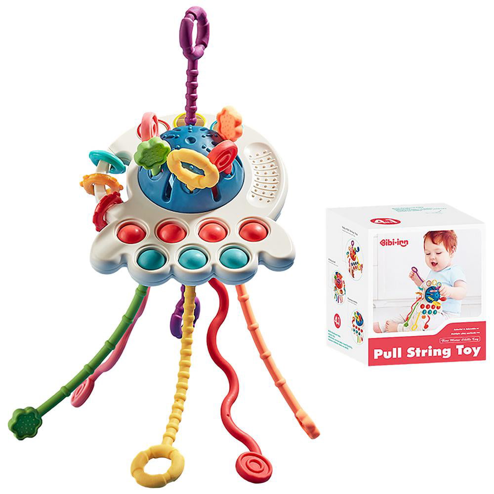Ashley Furman marmeren spoelen Zochlon UFO Activity Toy Bright Colours UFO Sensory Silicone Toys Pull  String Interactive Toy Montessori Toys Safe Food Grade Silicone for Infants  Boys Girls there - Walmart.com