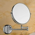 thumbnail image 7 of Wall Mirror, Wall-Mounted Makeup Mirror Metal Round 10X Magnified Wall-Mounted 8-inch Makeup Mirror Bathroom Folding Mirror, 7 of 7