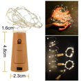 thumbnail image 4 of 10 Pièces 20 LED 2M BouteillesLight Warm White Lumière de Bouteille de vin Lumières d'humeur, 4 of 5
