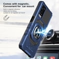 thumbnail image 3 of Compatible for BLU G91 Max Case with Magnetic Car Mount Friendly Hybrid Shockproof Protective Phone Cover with Kickstand - Blue, 3 of 7