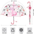 thumbnail image 6 of MGH 2 PCS Kids Clear Umbrellas for Rain Dome Bubble Umbrella Windproof for Toddler Boys Girls, 6 of 9