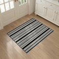 thumbnail image 3 of ODIKA 3'x5' Washable Area Rug Stripe Front Crisp Vertical Displaying Bold Graphic Striped Door for Hallway, Laundry Room, Non-Slip, Flatweave, Easy Care, 3 of 7