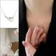 thumbnail image 3 of Testigo Eterno 8 collar de caracteres de la personalidad de moda anillo colgante collar, 3 of 8