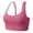 Watermelon Red, variant on IWRICH Sports Bra for Women High Support Strappy Sports Bra Moulded Cup High Impact Workout Tops Yellow XL
