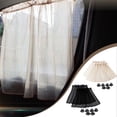thumbnail image 1 of Cortina de cortina solar para coche con ventosas - Pack de 2 telas negras/beige de 50x75cm para ventanas laterales, bloquea los rayos solar y UV, 1 of 6