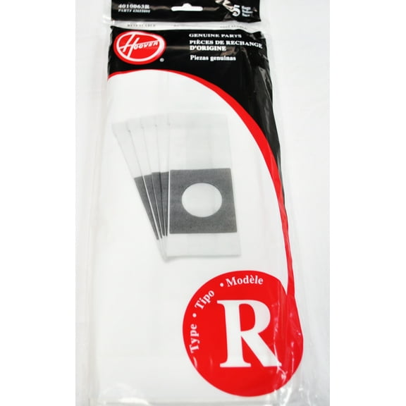 Hoover Type R Paper Vacuum Bags, 5 Pack