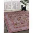 thumbnail image 2 of Ahgly Company Indoor Round Mid-Century Modern Chestnut Brown Oriental Area Rugs, 3' Round, 2 of 6