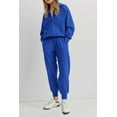 thumbnail image 3 of Womens 2 Piece Sweatsuits Set Long Sleeve Half Zip Pullover Sweatshirt Joggers Sweatpants Fall Outfits Tracksuit, 3 of 6