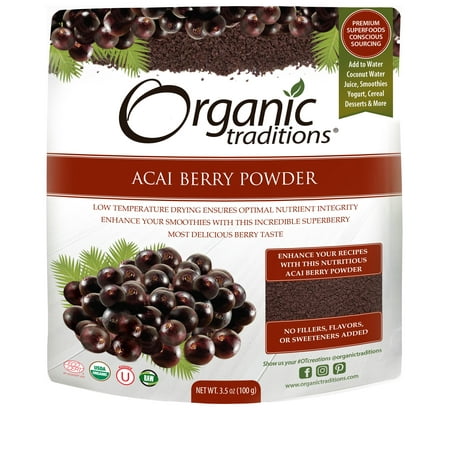 Organic Traditions, Acai Berry Powder 3.5 oz