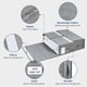 thumbnail image 4 of Organizador de colchas Wosthever almacenamiento y organización del hogar Gris 39*33*12, 4 of 6