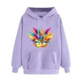 thumbnail image 2 of PNTUTB Women's Print Fashion Casual Hoodie Comfortable Sweatshirt Winter Long Sleeved Pullover, 2 of 6