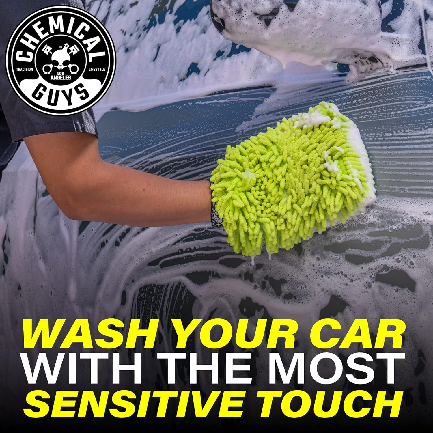 Chemical Guys HOL340 15-Piece Arsenal Builder Car Wash Kit with Foam Gun, Bucket, and (5) 16 oz Car Care Cleaning Chemicals, Gift for Car & Truck Lovers, Dads and DIYers (Works w/Garden Hose)