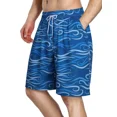 thumbnail image 5 of ANFERRY Mens Swim Trunks Quick Dry Swim Board Shorts Beach Short with Pockets Print Elastic Waist Bathing Suit Swimsuit, 5 of 8