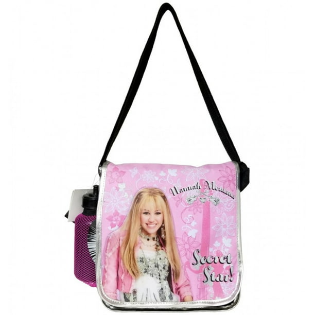 Disney Hannah Montana DJ Pink Bag Girls New w Free Water Bottle