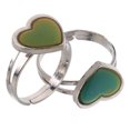 thumbnail image 2 of ColoMX 2pcs Temperatura Cambio de color Anillos de ánimo de color Unisex Sensible Emotion Anillo Joyería, 2 of 7