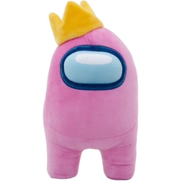 Peluche YuMe Among Us de 30 cm rosa con accesorio de corona