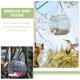 thumbnail image 3 of ADDHAT Casa Para Pájaros Con Comedero Transparente Para Colgante Resistente, 3 of 8