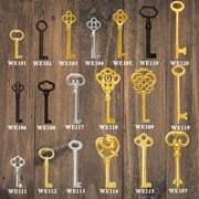 19Pcs Universal Skeleton Keys Replacement,Hollow Barrel Skeleton Key Set for Vintage Old Furniture, Antique Furniture, Cabinet Doors