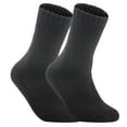 thumbnail image 2 of Lian LifeStyle Women's 3 Pairs Extra Thick Wool Boot Socks Crew Plain Size 6-10 LK1602 (Black), 2 of 4