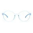 thumbnail image 3 of Child Size Round Thin Plastic 100% Blue Light Flitering Computer Glasses Blue, 3 of 4