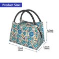 thumbnail image 2 of Balery Vintage Floral Butterflies Bolsa de Aislamiento Portátil – Bolsa de Almuerzo con Forro de Aluminio Mejorado, Funda Impermeable y Fácil de Limpiar para Picnic y Caja de Almuerzo, 2 of 6