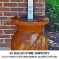 thumbnail image 5 of KoolScapes 50 Gallon Teracotta Look Rain Barrel with Brass Tap and Drain Plug Durable Recycled Plastic, 5 of 7