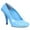 Blue, variant on E-521-Femme-W 5" Heel Womens WIDE Width Pump. Black / 11