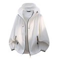 thumbnail image 7 of Hooded Sun Jacket Men Women Summer Fall Lightweight Long Sleeve Loose Casual Zip Up Sun Hoodie with Pockets Fishing Outerwear, 7 of 7