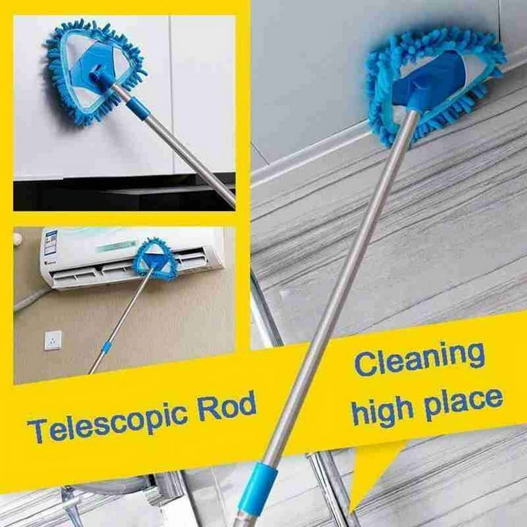Multifunctional Mini Mop Scalable Dust Floor Cleaning Mop Car Kitchen  Cleaning Duster Tools 180 Degree Rotatable Mops (Provide Additional Mop  Replacement Head for Choose) 
