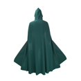 thumbnail image 2 of Capa medieval para disfraz de cosplay, capucha de longitud completa, capa con capucha de caballero, disfraz de Verde, 2 of 8