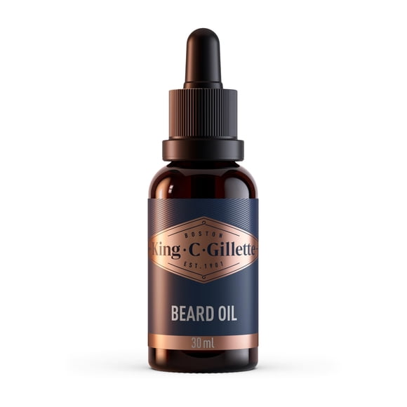 Aceite para barba King C. Gillette de argán, jojoba y aguacate, 30 ml, para hombre