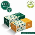thumbnail image 3 of KRESSA 2 Ply Facial Tissues, 200 Pulls Per Box, Natural Virgin Paper, Set of 3 Boxes, 3 of 4