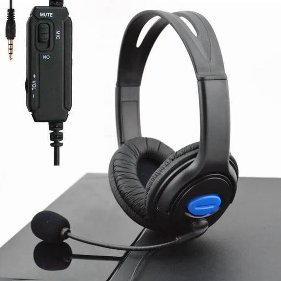 Stereo Wired Gaming Headsets Headphones With Mic For Ps4 Playstation 4 Pc Laptop