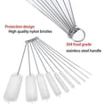 thumbnail image 3 of ZHUYING 2 sets Long Straw Brush, Nylon Pipe Tube Cleaner 8-ihch 10 Different Diameters Set of 10, 3 of 5