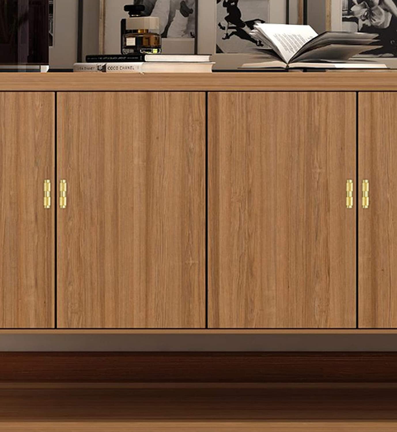 Gamvdout 1 Pieces Kitchen Cabinet Handle Brushed Brass Bathroom Drawer Pulls Gold Wardrobe Door Knobs Knobs for Chest of Drawers Golden Cabinet Pulls