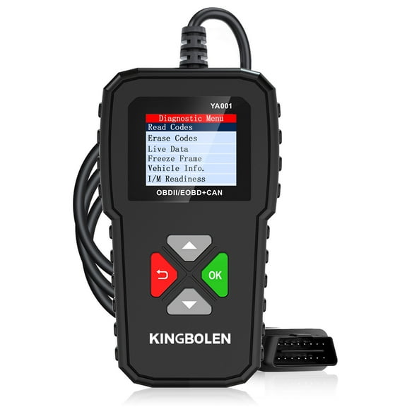 KINGBOLEN YA001 OBD2 Scanner Diagnostic Tool Check Car Engine Fault Code Reader OBDII  Clear Error Codes