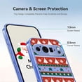 thumbnail image 3 of ELEHOLD Case for Google Pixel 10 /10 Pro, Christmas Slim Shockproof Clear TPU Cover, Raised Edge Screen/Camera Protection,A, 3 of 7