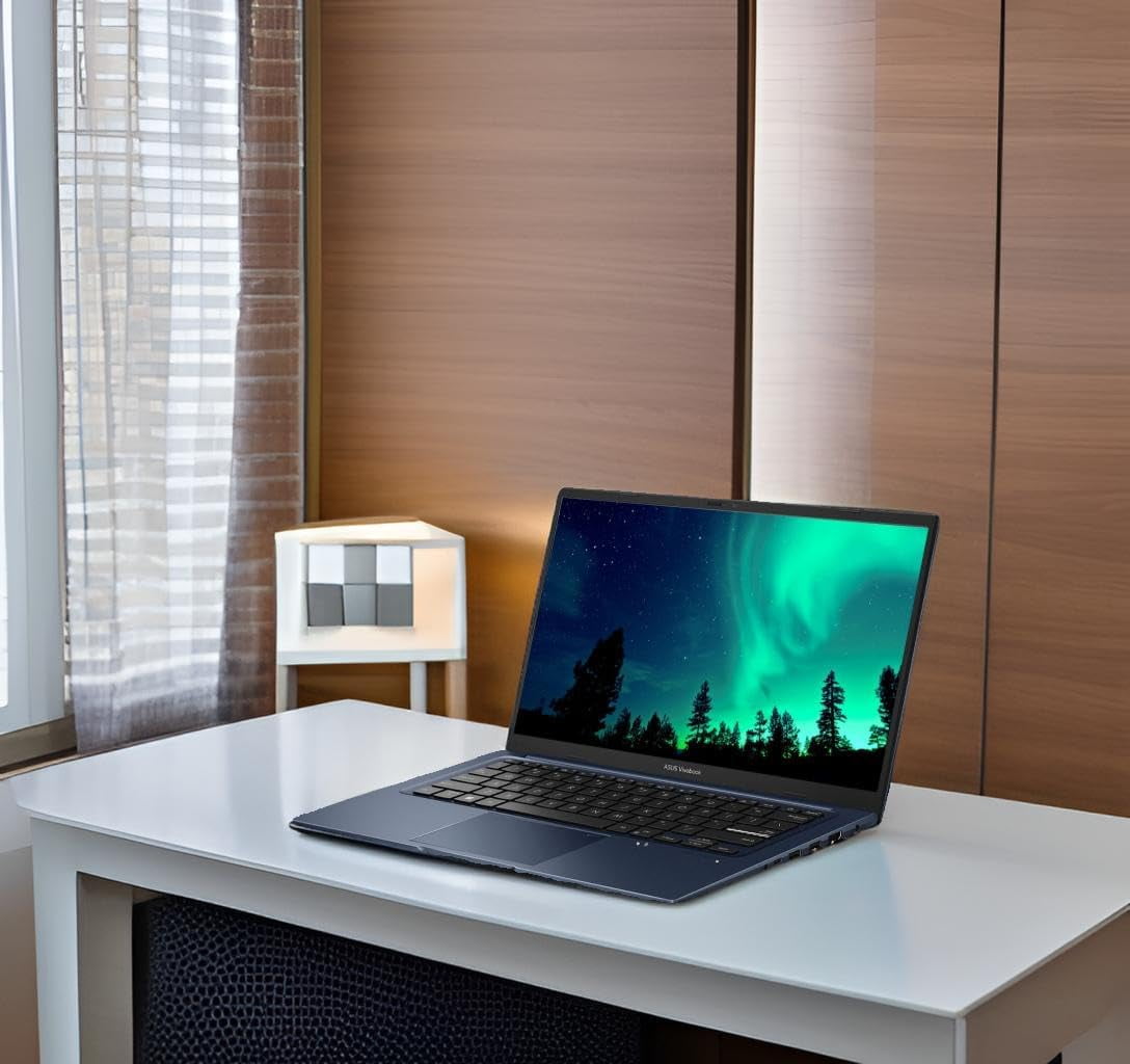 ASUS Vivobook 14" FHD Lightweight Laptop, 16GB RAM, 512GB PCIe SSD, Intel Core i3-1215U(Beat i5-1135G7), Chiclet Keyboard, WiFi 6E, Type-C, Camera, HDMI, Win 11, Quiet Blue, w/ SE Accessories