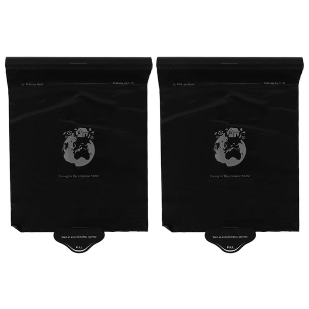 Bolsa de basura desechable para coche, 2 rollos, para exteriores, para colgar