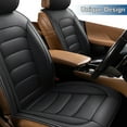 thumbnail image 6 of For 2000-2024 Kia Optima Niro Forte Car Seat Cover 5 Seats PU Leather Automotive Vehicle Cushion Covers Interior Accessories Black, 6 of 10