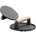 thumbnail image 2 of Cast Iron Rectangular Meat Press Heavy Duty Steak Burger Press For Flat Top Grill, 2 of 7