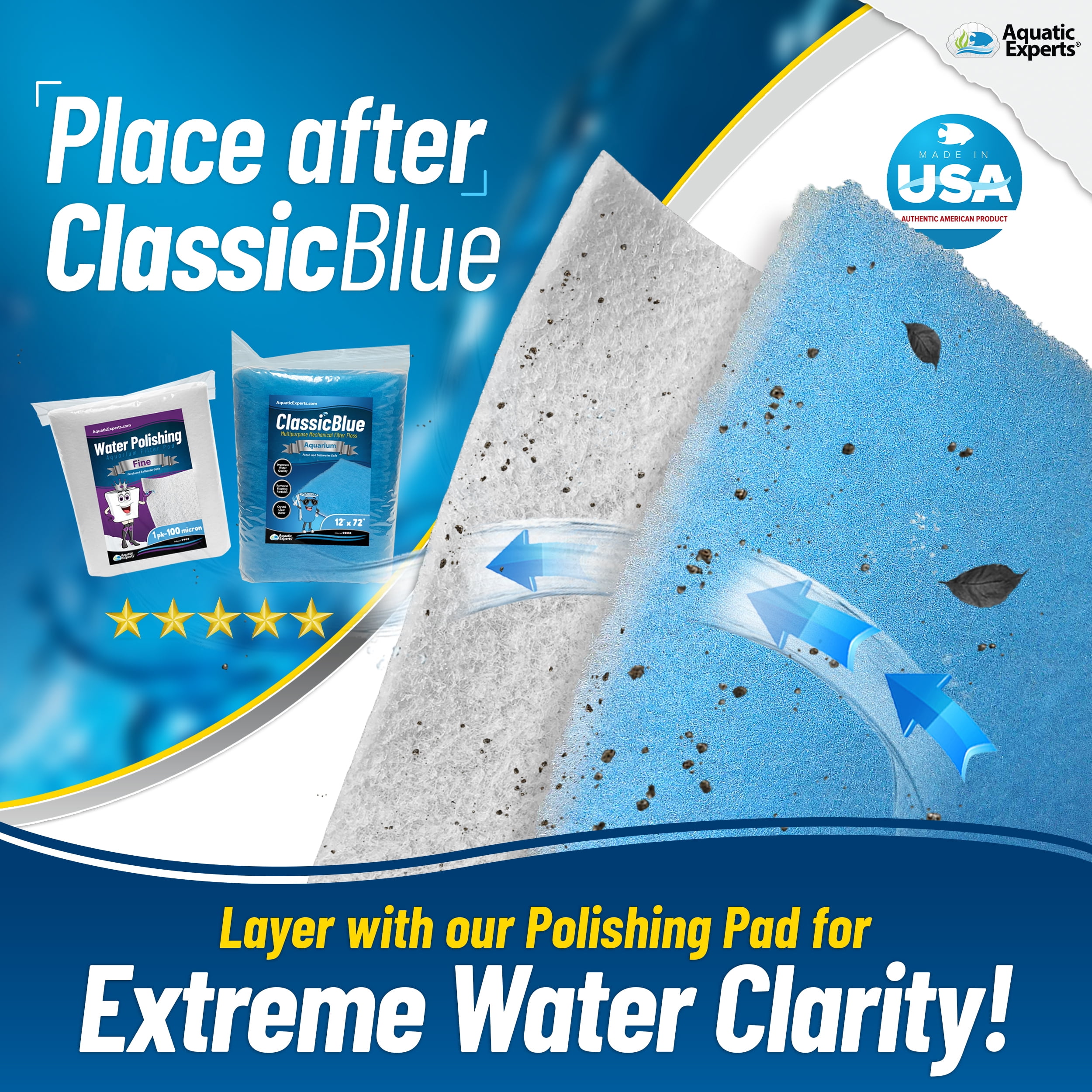 Blue Ribbon 100% Polyester Filter Floss Fiber Fish Tank Filters (7oz), On  Sale