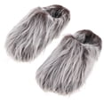 thumbnail image 2 of 1 par de pantuflas cálidas con borlas unisex para hombre y mujer, de felpa, peludas, para interior y exterior, cómodas pantuflas de casa para invierno, talla 38-39, 2 of 8