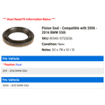thumbnail image 2 of Pinion Seal - Compatible with 2006 - 2016 BMW 550i 2007 2008 2009 2010 2011 2012 2013 2014 2015, 2 of 2