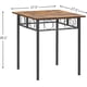 thumbnail image 2 of Mesa de comedor plegable, mesa plegable cuadrada industrial para espacios pequeños, cocina, comedor, 2 of 8