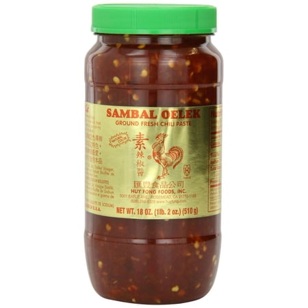 12 PACKS : Huy Fong Sambal Oelek, 18-Ounce Jars