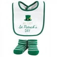 thumbnail image 3 of Hudson Baby Infant Boy Cotton Bib and Sock Set, Lucky Charm, 0-9 Months, 3 of 5