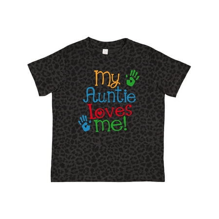 

Inktastic My Auntie Loves Me Nephew Gift Toddler Boy or Toddler Girl T-Shirt